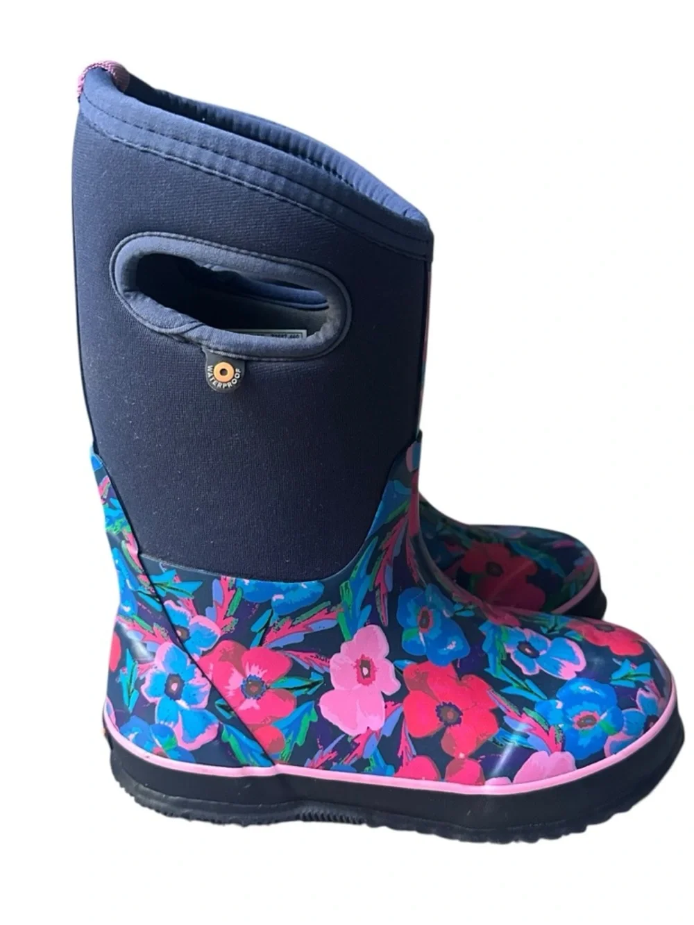 Bogs Classic Pansies Rainboots Youth‎ Size 2